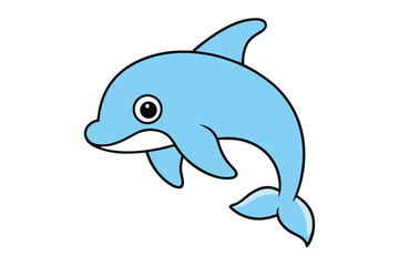 Fototapeta premium Dolphin vector illustration