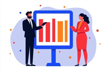 Business manager verifying income report in compliance record
