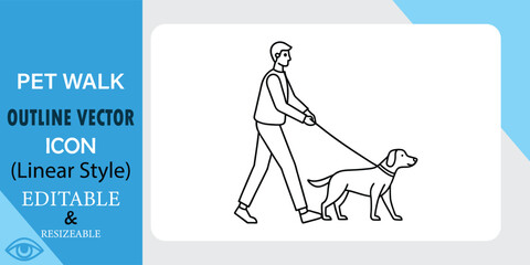 A Person Walks a Pet Dog On a Leash
