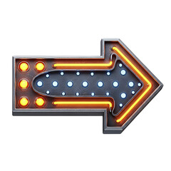 Arrow Neon Element Metal AI-generated