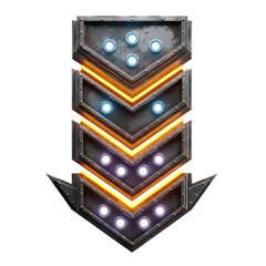 Arrow Neon Metal ia generated