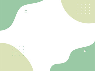 青と黄色の流体シェイプの背景イラスト素材　flat hand drawn fluid blue shapes background.Cute abstract shapes.Vector loose frame.