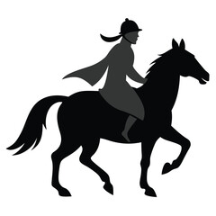 Fototapeta premium Traditional Mongolian Horse Rider in Motion