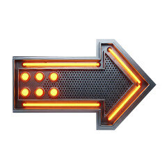 road sign with arrow ia generated