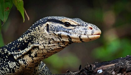 Obraz premium Close-up of a monitor lizard