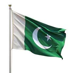 Pakistan National flag pride and Identity isolated on transparent background