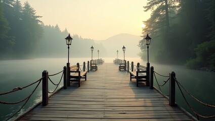 sunrise on the river