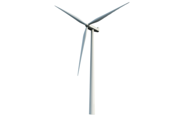 Wind Turbine Isolated on Transparent Background