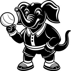 elephant cartoon character