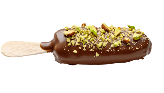 Chocolate-covered ice pop