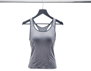Grey athletic tank top