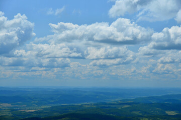 Stratocumulus cloud formation over Transylvania s forests and meadows. Stratocumulus clouds are not usually rain clouds, although in mountainous areas such as the Carpathian Mountains