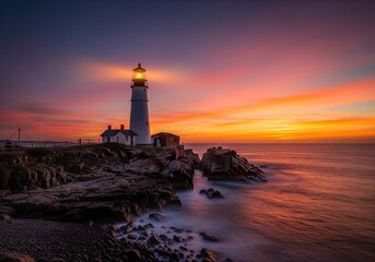 faro di sera