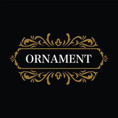 Vintage logo elegant ornament vector illustration