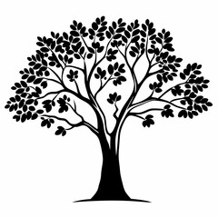 vector tree silhouette