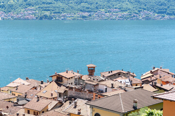 Naklejka premium Village near Como Lake italy. High quality photo
