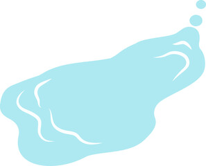 Obraz premium 물 웅덩이 벡터 일러스트 - 여름 물표현 디자인