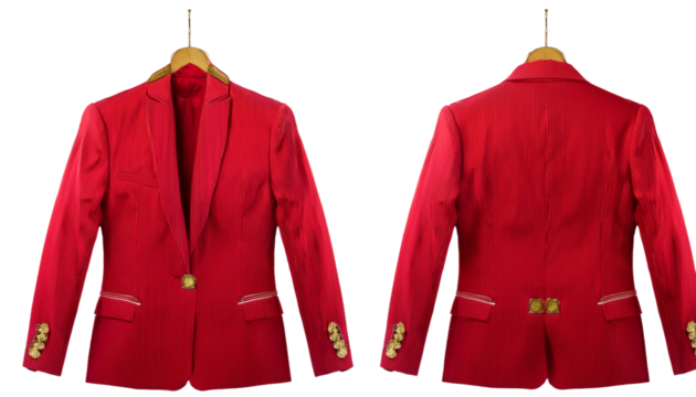 Red Blazer, Front & Back