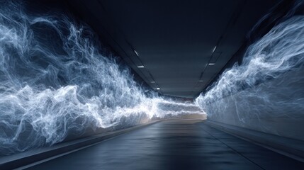 Abstract tunnel light