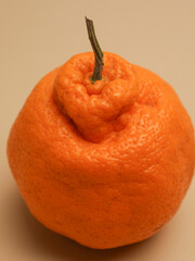 Fresh oranges on white background