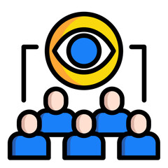 Unified Vision  Icon Element For Design	