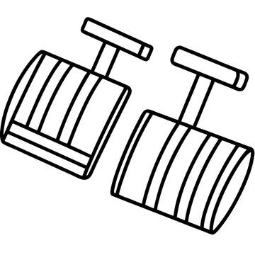black and white cufflinks clip art preview