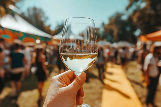 White Wine Festival Crowd.
