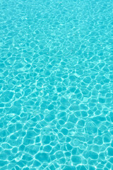 Obraz premium Bright Turquoise Water Surface Pattern, Seamless Texture for Summer, Pool, Ocean Background – AI Generated