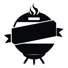 Barbecue grill vector illustration for cooking and food design