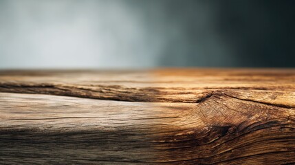 Wood table surface