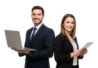  Business people working together. teamwork and collaboration in a professional setting isolated on a transparent background, PNG format.