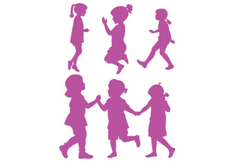 Black Children &  Icon Set