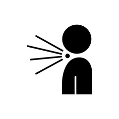 Person Breathing with Focus Lines for Mindfulness or Meditation Practice