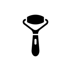 Facial Roller Tool Icon for Skin Care and Relaxation