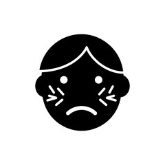Face with Wind on Cheeks for Fresh Air and Relaxation