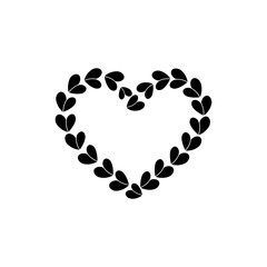 Petals Forming Heart-Shaped Trail on Surface