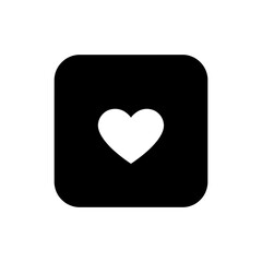 Letter with Glowing Heart for Romantic Love and Affection