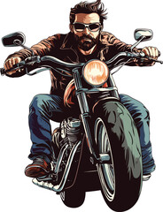 man on motorcycle