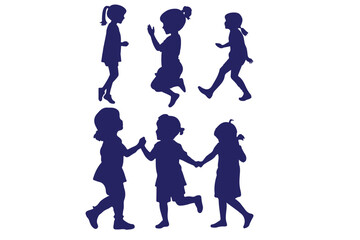 Black Children &  Icon Set