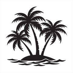 vector illustration of a palm