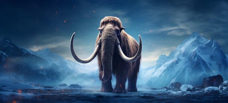 Galaxy Version of mammoth world,ai generative