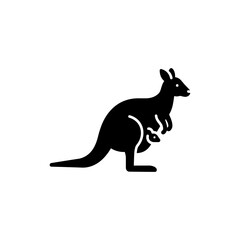 Kangaroo Carrying Baby in Pouch with Protective Pose