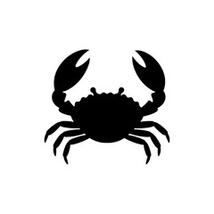 Crab with One Claw Raised in Alert and Defensive Position