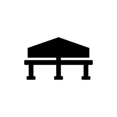 Viewing Structure Supported by Column Legs with Modern Style