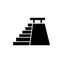 Stepped Pyramid with Platform on Top Ancient Architectural Monument