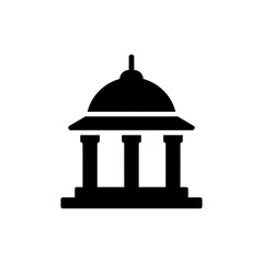 Top Down View of Round Temple Featuring Circular Roof and Columns © umar