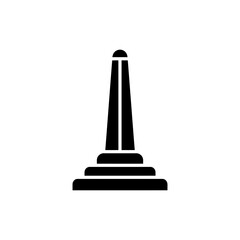 Roundabout Monument Featuring Tall Vertical Centerpiece Sculpture