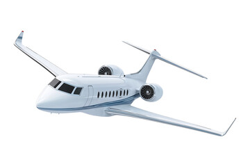 Private jet airplane isolated on transparent or white background, png