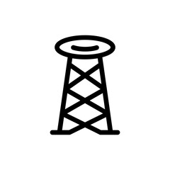 Linework Tower Featuring Top Circular Ring Design