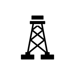 Iron Tower with Heavy Footings and Strong Base